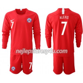 Fotbalový Dres Chile ALEXIS 7 Dětské Domácí 2018/19 Dlouhý Rukáv